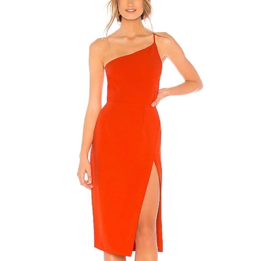 Lovers & Friends Blood Orange Midi Dress